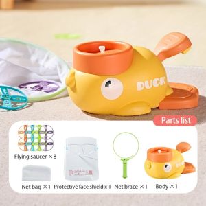 Flying Disc Air Rocket Launcher Saucer Outdoor Soaring Propeller Garden Game Novel Children Toy for Kid Jump Sport Free Shipping2026