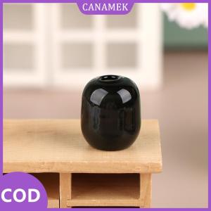 CANAMEK✨ 1:12 Dollhouse thu nhỏ bình thủy tinh mini lưu trữ trong suốt Lọ hoa lọ thủy tinh lọ thủy tinh hoa nồi nhà vườn trang trí nội thất đồ chơi