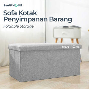 Foldable Sofa Container 48x30x30cm Box Kursi Kotak Storage Barang Bangku L170
