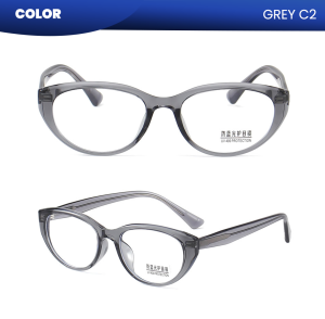 IOOI Eyewear Kacamata Oval Lensa Anti Radiasi Blueray Photocromic Bluecromic TR90 Pria Wanita K9139