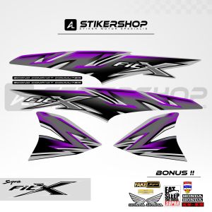 stiker striping supra fit x - wave grafis variasi 002