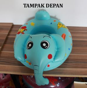 PELAMPUNG RENANG KOLAM BERENANG SWIMMING POOL BAYI ANAK MODEL GAJAH BELALAI DENGAN PEGANGAN TANGAN