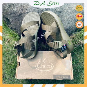 Giày dép xăng đan Chaco mẫu XANH RÊU đế QUẾ thơm xăng đan nam nữ full size 38-43