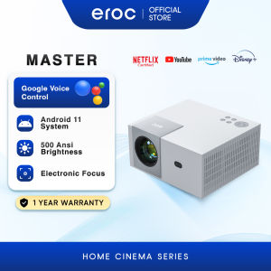 Eroc Master Android 11 Google Projector with Google Voice Assist Support 4k Netflix and Google APP