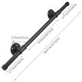 Handrails for Indoor Stairs for Stairs Steps,Metal Non-Slip Easy Install for Outdoor Indoor Stairs Porch Deck Hand Rail. 