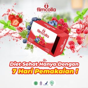 Flimcolla Fiber Drink Pelangsing Perut Buncit Bpom Original