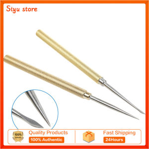 Stainless Steel Large V Buried Threading Needle Curved Straight Skin Breaker Perforator Thread Carving Tool
