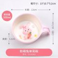 Children's Bowl Household Bowl with Handle Bowl Baby Food Supplement Bowl Shock-Resistant Anti-Scalding Baby Tableware Stu. 
