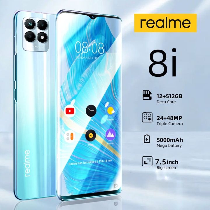 Realme 8i Original Cellphone Sale 12GB + 512GB Smartphone 5G
