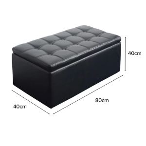 (JIJI SG) Leather Grade Storage Stool / Compartment / Space Saving / Bench / Large Capacity
