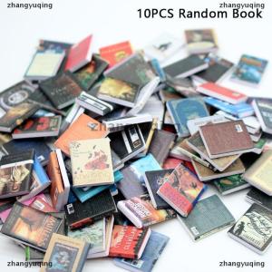 [COD] zhangyuqing 10PCS Dollhouse Miniature Magazines Books Novels Model Dolls House Scene Decor Accessories