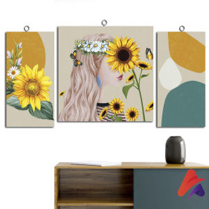 HIASAN DINDING GIRL AETHETIC SATU SET ISI 3 WALL DECOR HIASAN DINDING APOLITO KAMAR PAJANGAN RUANGAN POSTER KAYU