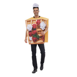 Hàng hot: Trang phục hóa trang Halloween hình bánh waffle vui nhộn trang phục biểu diễn tiệc tùng quán bar có sẵn hàng.