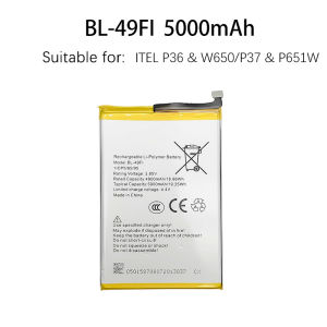 แบตเตอรี่ Tecno ITEL P36 & W6501 / P37 & P651W Phone Battery (BL-49FI) 5000mAh แบตเตอรี่ความจุสูง รับประกัน1ปี คุณภาพดีแบต แถมฟรีชุดไขควง แบตคุณภาพสูง แบตสำรอง ส่งสินค้าอัปดีต