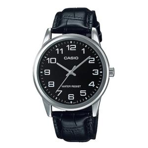 CASIO ORIGINAL - CASIO MTP-V001L-1B - MEN - Hitam - Kulit - Jam dunia JD17ST # Jam Tangan Pria Cowok Anti Air Digital Analog + CASIO MTP V001L 1B MTP-V001L V 001 L MTPV001 MTP-V001 MTPV001L MTP-001 V001 $ WR0 STK SD7 HT7 DUP71