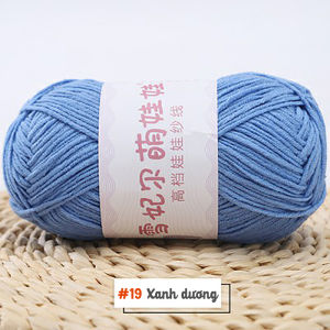 Len Baby Yarn hàng loại 1 không bai dão - Cỡ sợi 1.5mm cuộn 40gr (Mã 01 đến 50)