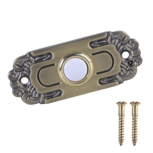 Dây chuông cửa nút ấn treo tường chuông cửa Thiết bị chuyển mạch Brass cứng dây nút bấm thắp sáng Nút chuông cửa