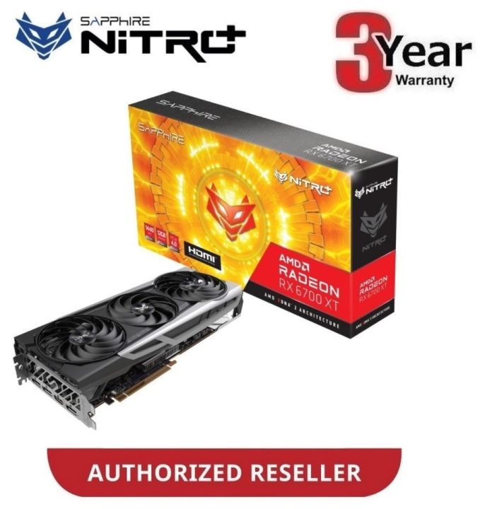 SAPPHIRE NITRO+ RX 6700 XT GAMING OC 12GB GDDR6 RX6700XT NITRO+ ...