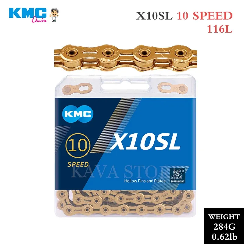 KMC 10 speed MTB road bike chain x10el x10sl 10v bicycle chains