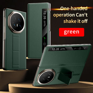 Ốp điện thoại nắp gập thông minh langsidi cho Honor Magic V5 Ốp da có chân đế trượt có dây đeo cổ tay từ tính Ốp da luxuxy bảo vệ toàn diện 360 Ốp điện thoại di động chống trượt chống sốc thấm nước thủ công ban đầu nhà máy