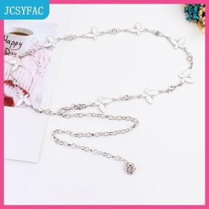 JCSYFAC  Hợp Thời Trang Bướm Trang Trí Kim Loại Chuỗi Vành Đai Có Thể Điều Chỉnh Thanh Lịch Mỏng Cơ Thể Eo Chuỗi Ăn Mặc Áo Len Mặt Dây Chuyền Trang Trí Vành Đai Quà Tặng