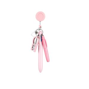 BESTIT Retractable Nurse Pen Pack Keychain Rotatable Nurse Badge Clip Fashion Portable Student Badge Set