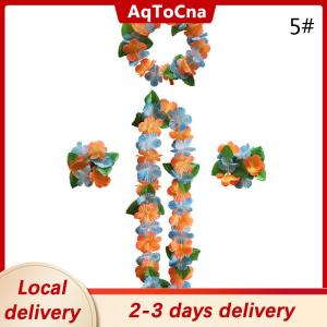[COD] AqToCna Ship within 24 hours 4Pcs set Hawaiian Flower leis Garland Necklace DIY Decoration Fancy Dress Party