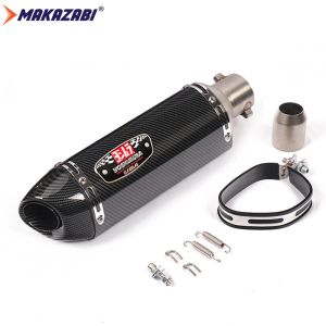 MAKAZABI 51mm/2Inches For Yamaha YZF R25 R3 MT03 Motorcycle Full Exhaust System Escape Modified Front Middle Link Pipe Front Pipe Slip On Stainless Steel YZF-R25 YZF-R3 MT-03 Header Link Pipe