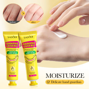 【Super low price】3/5pcs SADOER Banana Hand Cream Anti-Drying Crack Moisturizing Brightening Repairing Hand Creams For Hands Beauty Skin Care