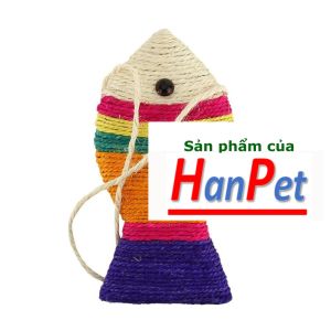 Hanpet - Cào móng mèo giấy bàn cào móng cho mèo 5 loại cá thừng chống mèo cào sô pha và mèo phá đồ đạc