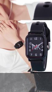 ความรู้ความสวยใส: แฟชั่นสุภาพสตรีนาฬิกาแบรนด์เรียบง่ายสแควร์ดิจิตอล K ผู้หญิงนาฬิกาควอตซ์กีฬาซิลิโคนชุดของขวัญ 10 ชั้น การดูแลสุขภาพของคุณได้อย่างมีประสิทธิภาพ