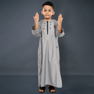 Gamis Anak Laki Laki kawan Muslim Bahan Katun Toyobo Premium Resleting Depan