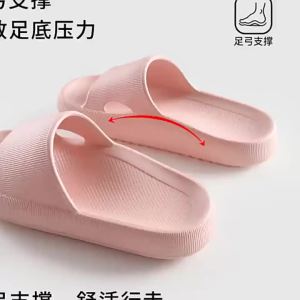 [Free Shipping] Arch Support Thick-Soled EVA Slippers For Women Suitable For Home And Bathroom Use Non-Slip Flat-Foot-Friendly And Designed For Comfort