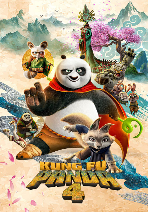 Kung Fu Panda 4 กังฟูแพนด้า 4 (2024) DVD การ์ตูนใหม่ มาสเตอร์ พากย์ไทย
