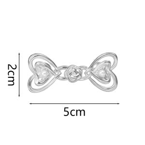【Fairy Castle】Waist-slimming Tightener Heart Pearl Waistband Pins Adjustable Removable Chinese Knot Fixed Buckle Pants Clip DIY Accessories