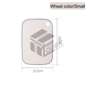 LODER ECOCO Cutting Board For Kitchen Natural Wheat Straw Double Side Use No Mold Fruit Vegetable Meat Chopping Block