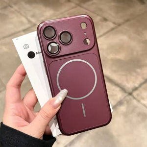 Instantly Become 18 17 Slim Case For iPhone 18 17 16 15 14 13 Pro Max Plus 5G Magnetic Charge Electroplated Large Window Plating Rugged PC Phone Cover