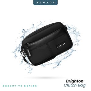 Mr Mads - Sling Bag Pria BRIGHTON Clutch Bag Multyfungsi 3 in 1 Hand Bag Cowok Waterproof Tas Tangan Anti Air Sling Bag Kulit Waistbag