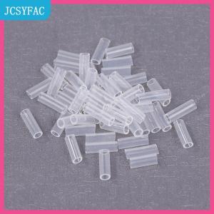 JCSYFAC 50 cái chuỗi hạt chống mất bìa mặt dây chuyền thẻ Acrylic chuỗi rơi ra khỏi vòng chìa khóa bảo vệ bìa để ngăn chặn rơi chuỗi hạt