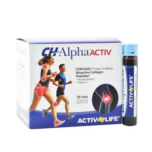 CH-Alpha ACTIV Bioactive Collagen Peptides (with Rosehip + Vitamin C) | Recover from pain naturally with rosehip extracts | Regenerate your cartilage | Regain your flexibility | Restore your mobility | Joint Care