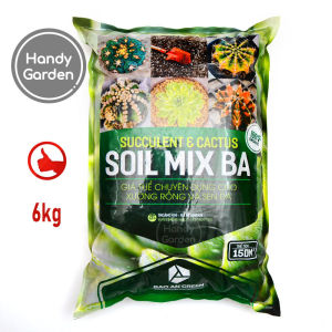 [HCM]Đất Soil Mix BA 6kg - đất trộn trồng sen đá xương rồng hương thảo giá thể hữu cơ tơi xốp nguyên liêu ngoại nhập | Handy Garden