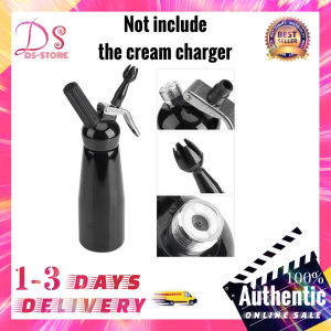 500mL Black Aluminum Whipped Dessert Cream Butter Dispenser Whipper Foam Maker