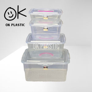 Uniglobal 4in1 Multi Purpose Portable Storage Food Container Organizer Stock Box Snack Box Container With Handle And Cover