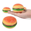 Burger Stress Ball 3D Squishy Hamburger Fidget Toys Silicone Decompression Silicone Squeeze Fidget Ball Fidget Sensory Toy 2022. 