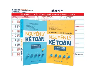 Combo - Nguyên Lý Kế Toán + Bài Tập & Câu Hỏi Trắc Nghiệm Nguyên Lý Kế Toán + Bảng Hệ Thống (Theo Thông Tư Số 99/2025/TT)