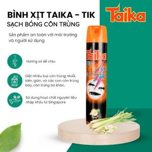 Bình xịt muỗi côn trùng TAIKA TIK hương sả 600ML