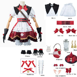 ชุดคอสเพลย์ผู้หญิง Klee แม่มดเอฟเฟกต์หนัง Klee สำหรับผู้หญิงชุดแม่มดผิวหนังใหม่ชุดโลลิต้า17ชิ้น Comic Con ฮาโลลิต้า