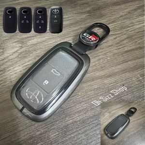เคสรีโมทรถ Toyota Yaris ATIV GR   Veloz 2022  แบบ 2 ชั้น   (Double-Layer Metal  Alloy Key Cover with transparent push button Guard 360)