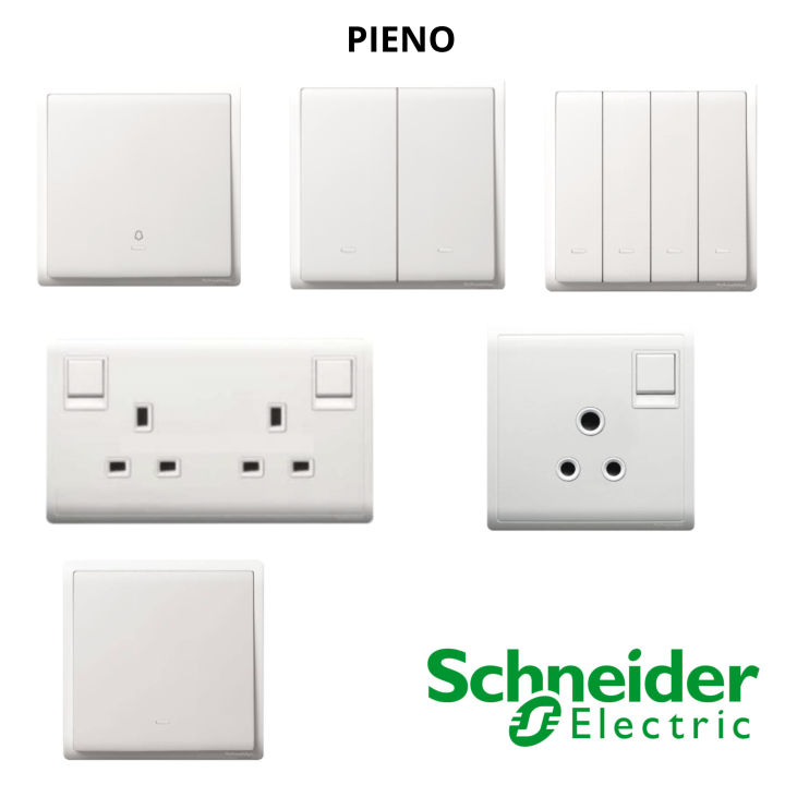 Schneider Pieno White Switch Switches Socket Outlet Modern Design A A A Original Lazada