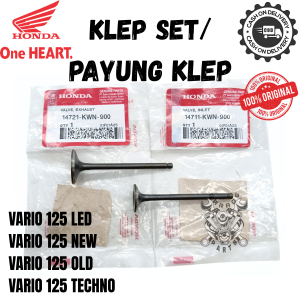KLEP SET PAYUNG KLEP HONDA KWN VARIO 125 LED NEW OLD TECHNO KUALITAS ASLI ORIGINAL HONDA HAM HGP